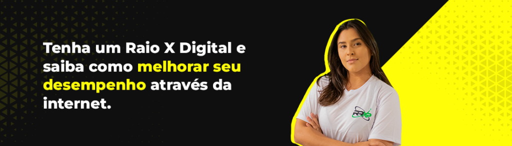 Banner para solicitar um raio x digital e de endomaketing para as empresas